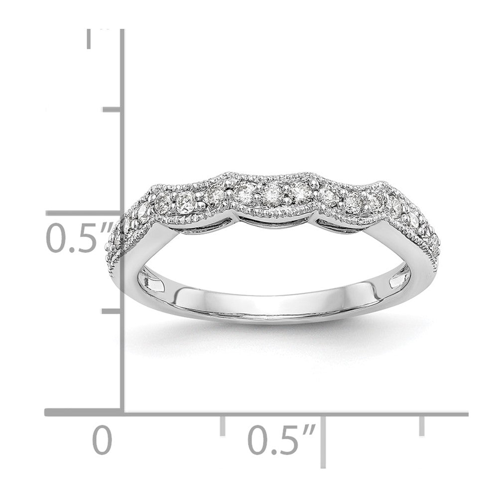 14K White Gold Lab Grown Diamond VS/SI FGH Wedding Band