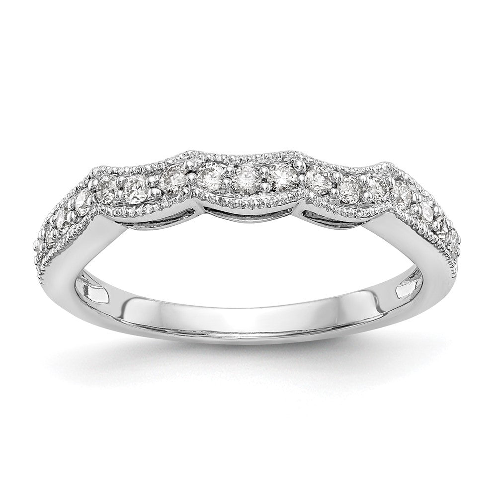 14K White Gold Lab Grown Diamond VS/SI FGH Wedding Band