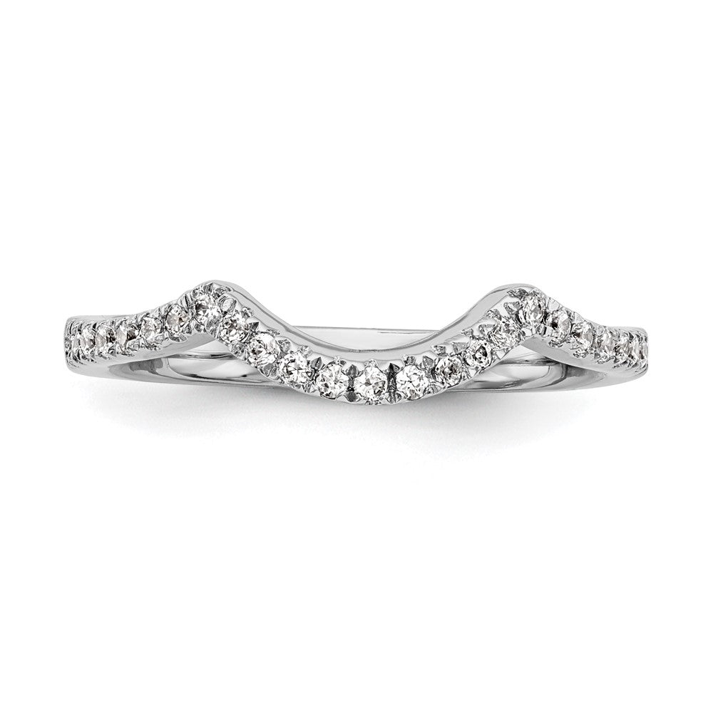 14K White Gold Lab Grown Diamond VS/SI FGH Wedding Band