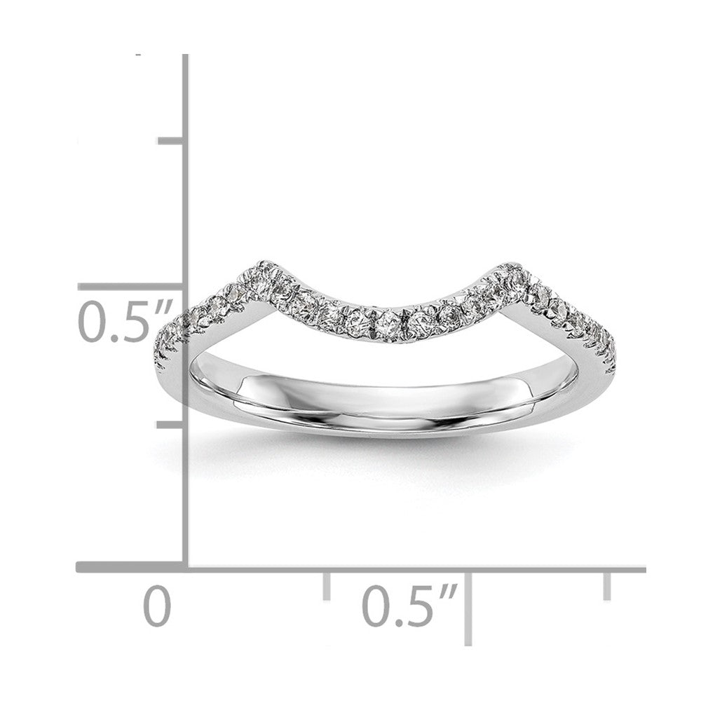 14K White Gold Lab Grown Diamond VS/SI FGH Wedding Band