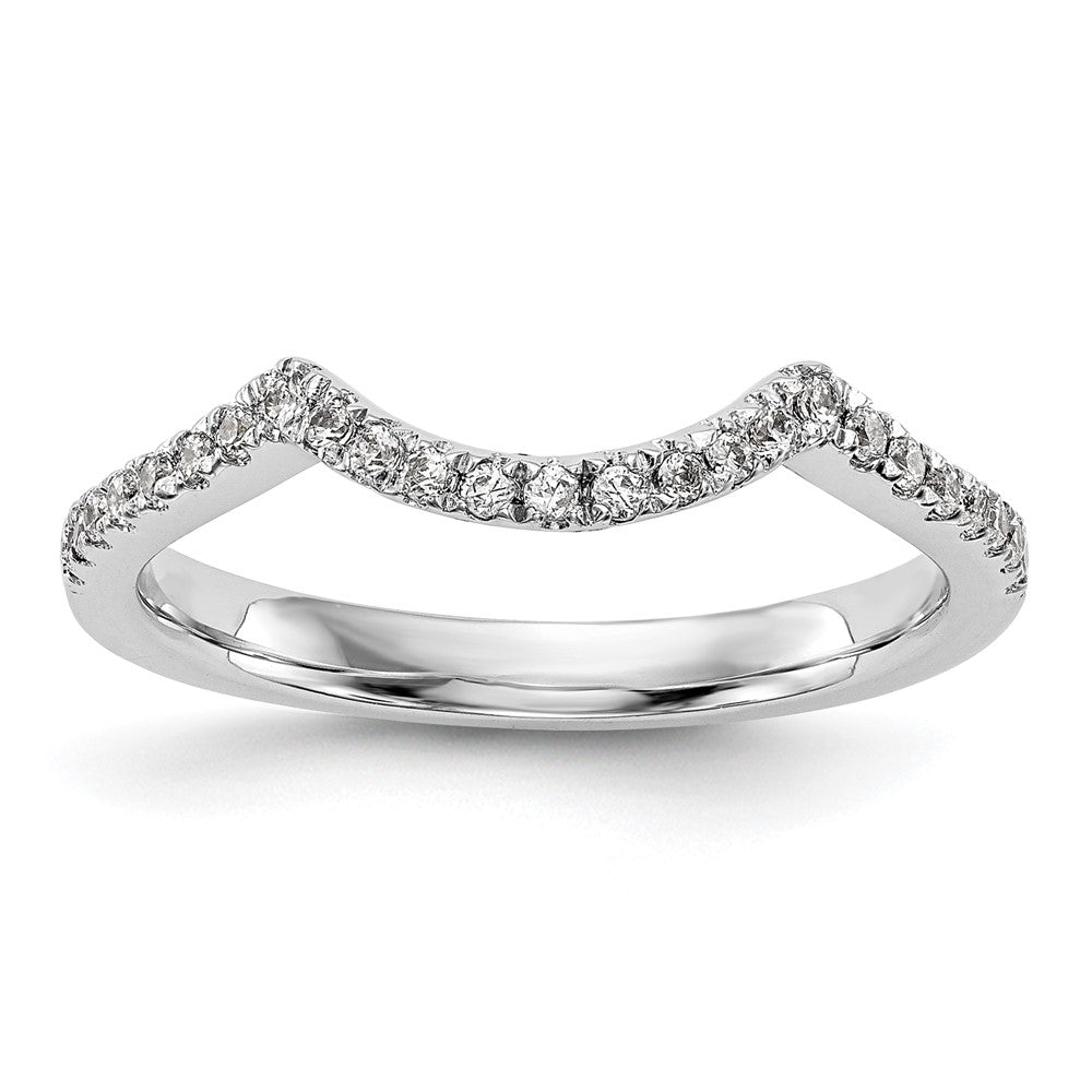 14K White Gold Lab Grown Diamond VS/SI FGH Wedding Band