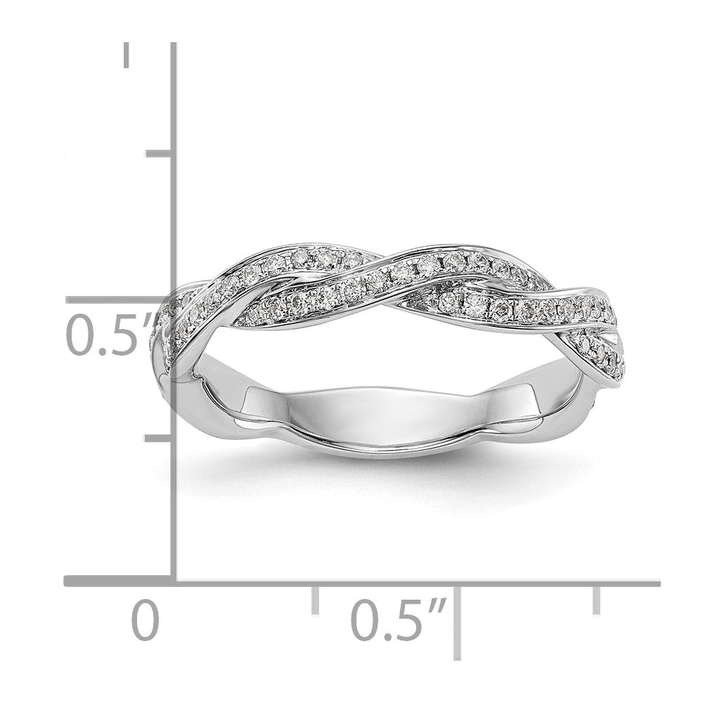 14K White Gold Lab Grown VS/SI FGH Dia Wedding Band