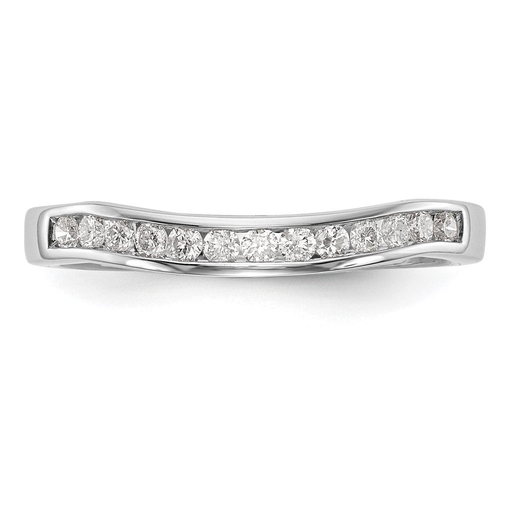 14K White Gold Lab Grown Diamond VS/SI FGH Wedding Band