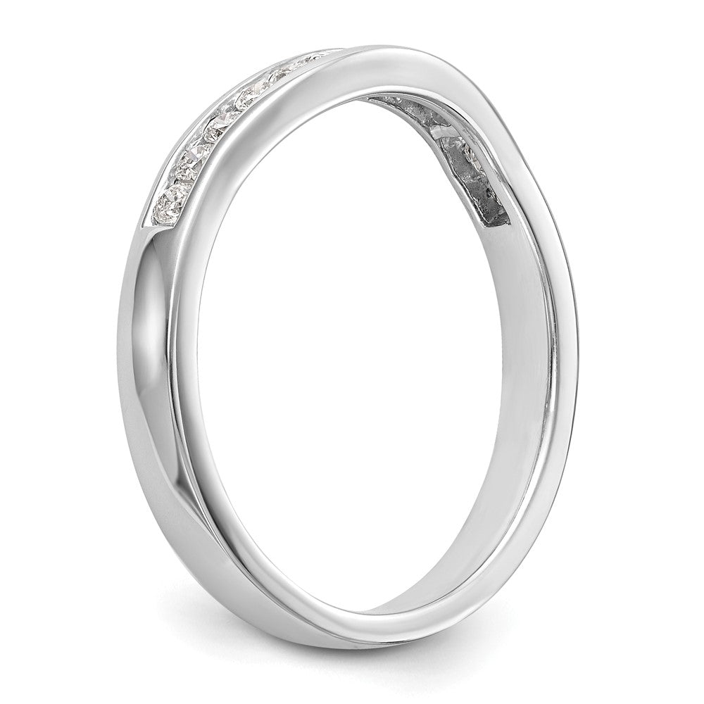 14K White Gold Lab Grown Diamond VS/SI FGH Wedding Band