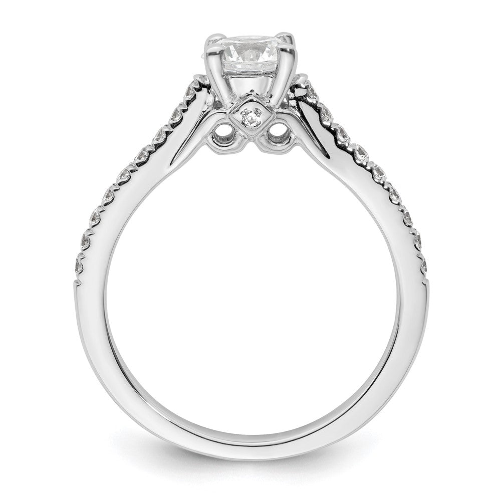 14K White Gold Lab Grown VS/SI FGH Dia Semi-Mount Engagement Ring