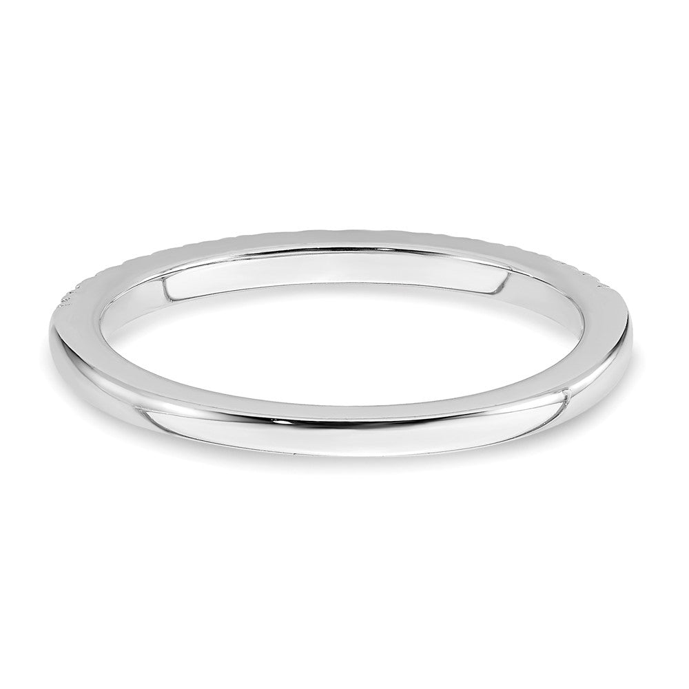 14K White Gold Lab Grown Diamond VS/SI FGH Wedding Band