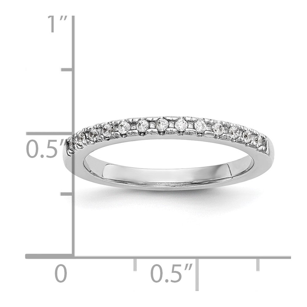 14K White Gold Lab Grown Diamond VS/SI FGH Wedding Band