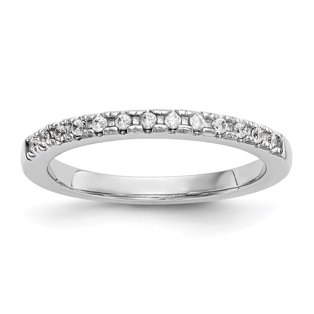 14K White Gold Lab Grown Diamond VS/SI FGH Wedding Band