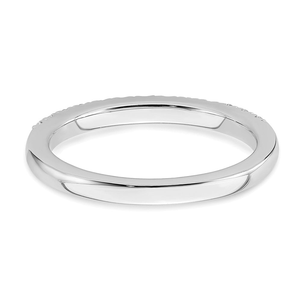 14K White Gold Lab Grown Diamond VS/SI FGH Wedding Band