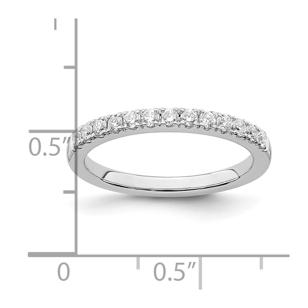 14K White Gold Lab Grown Diamond VS/SI FGH Wedding Band