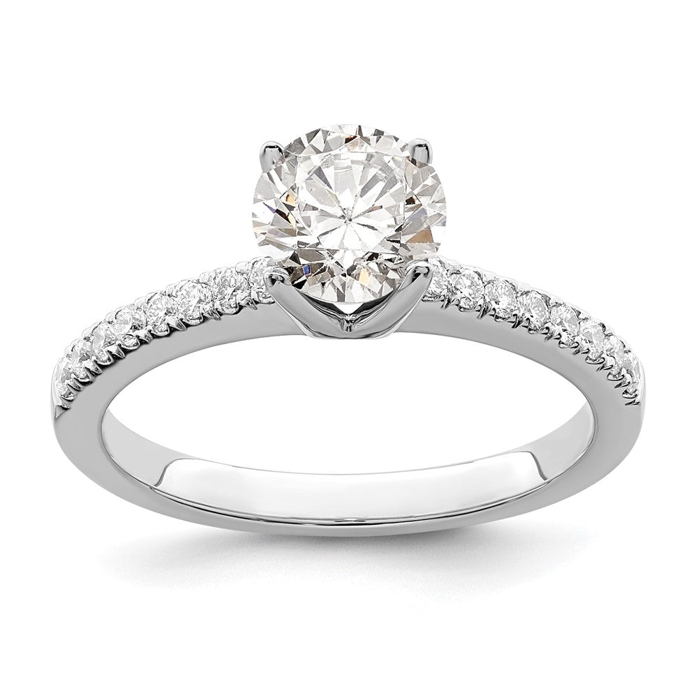 14K White Gold Lab Grown Diamond VS/SI FGH Complete Engagement Ring