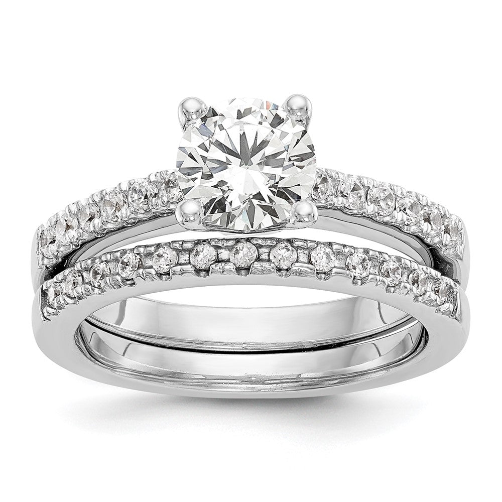 14K White Gold Lab Grown Diamond VS/SI FGH Semi-Mount Engagement Rin