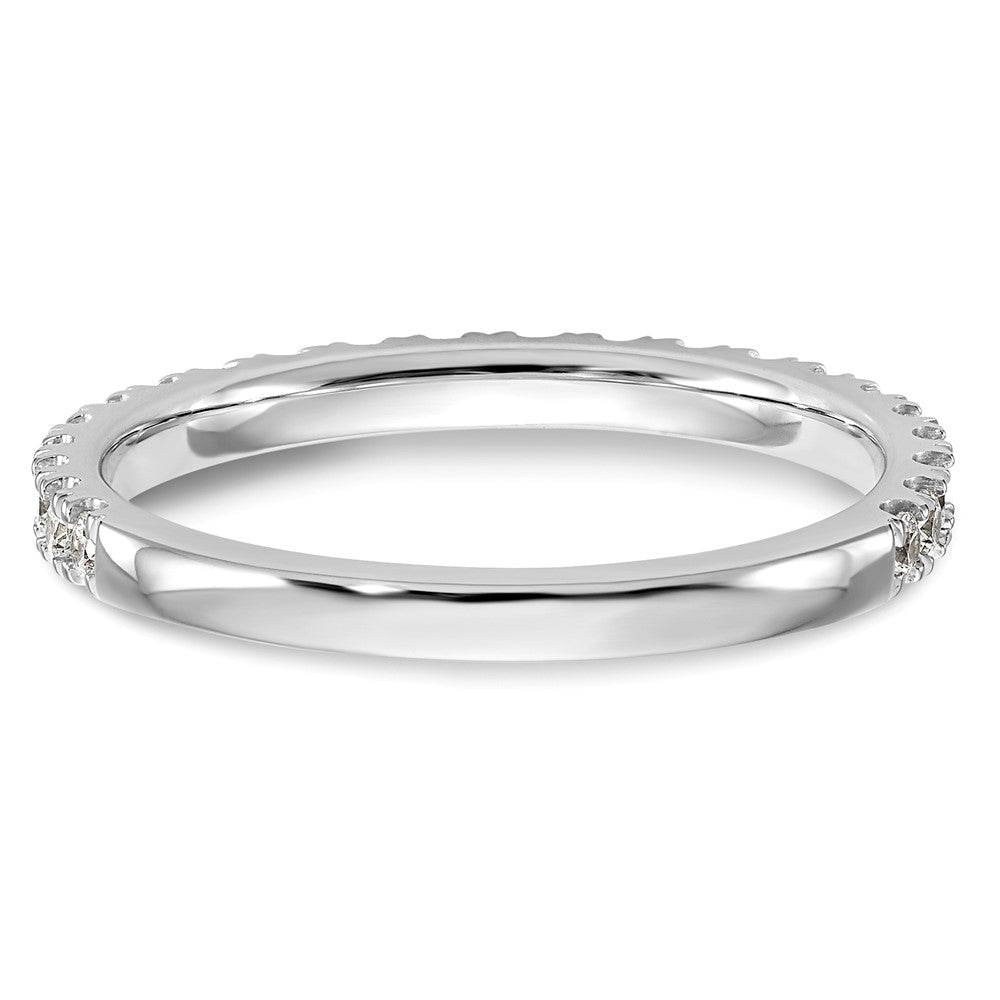 14K White Gold Lab Grown Diamond VS/SI FGH Wedding Band