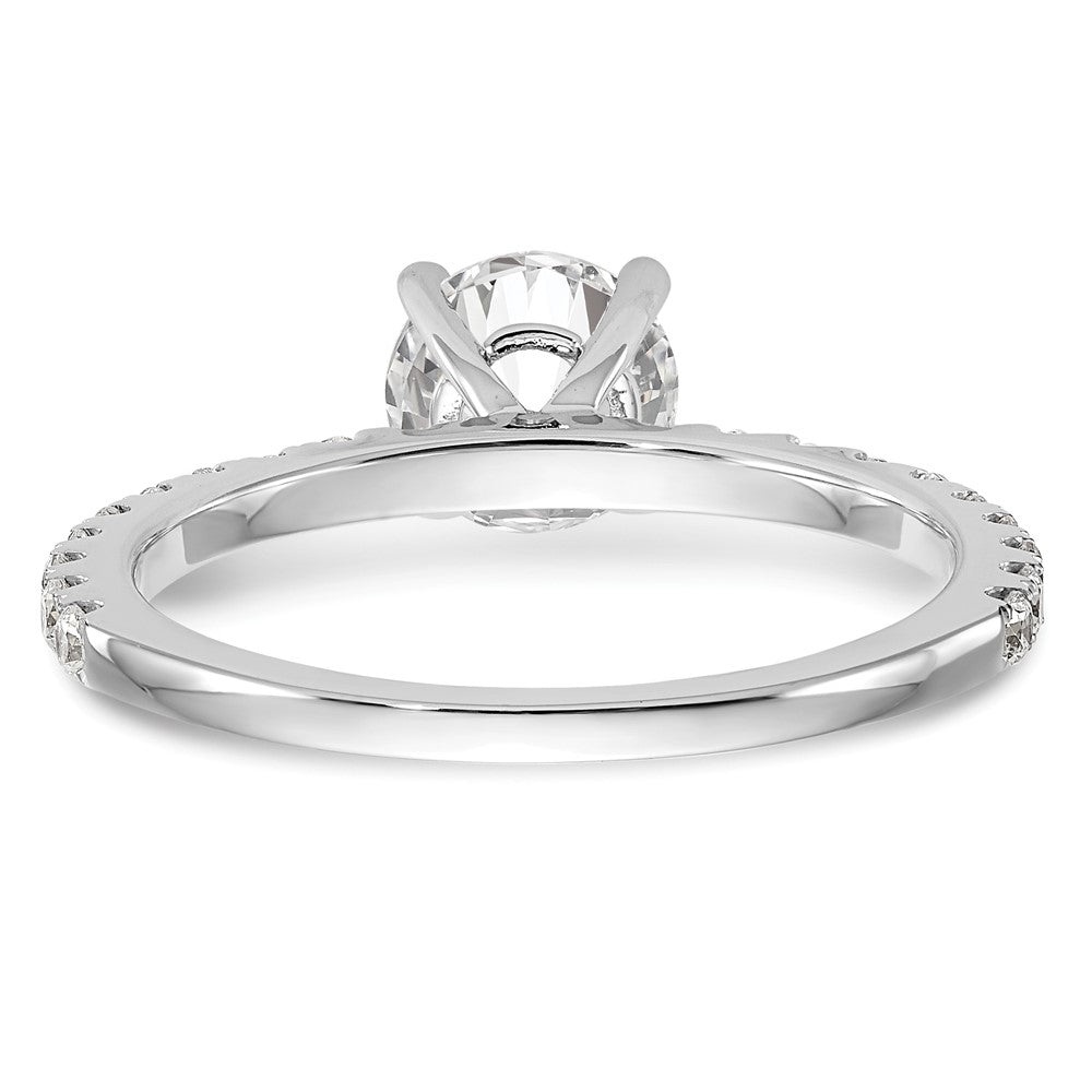 14K White Gold Lab Grown Diamond VS/SI FGH Semi-Mount Eng Ring