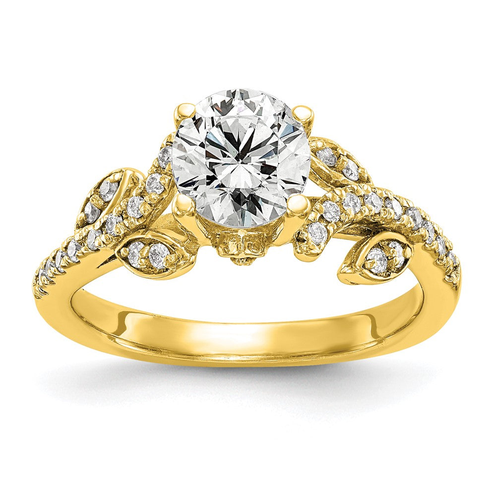 14ky Lab Grown Diamond VS/SI FGH Semi-Mount Engagement Ring