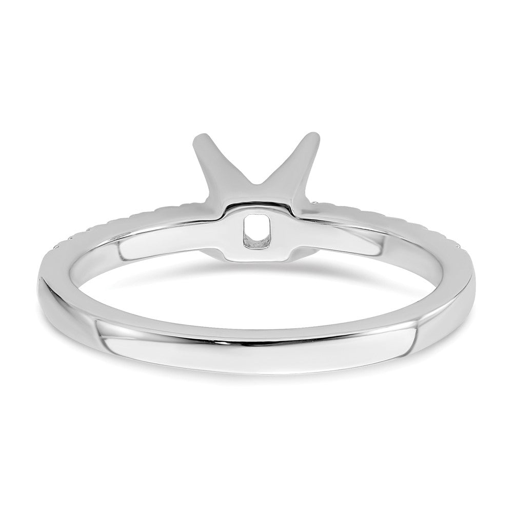 14K White Gold Lab Grown VS/SI FGH Dia Semi-Mount Engagement Ring