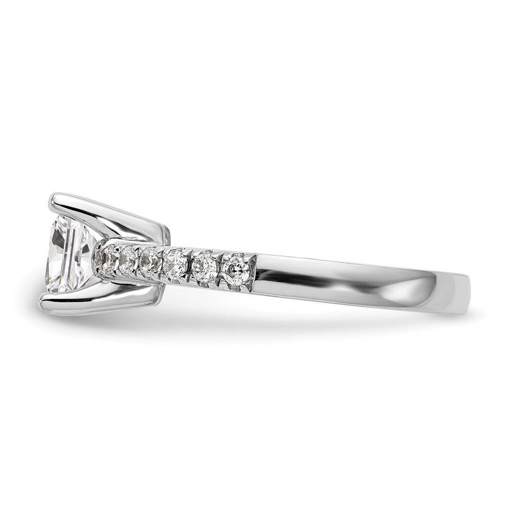 14K White Gold Lab Grown VS/SI FGH Dia Semi-Mount Engagement Ring