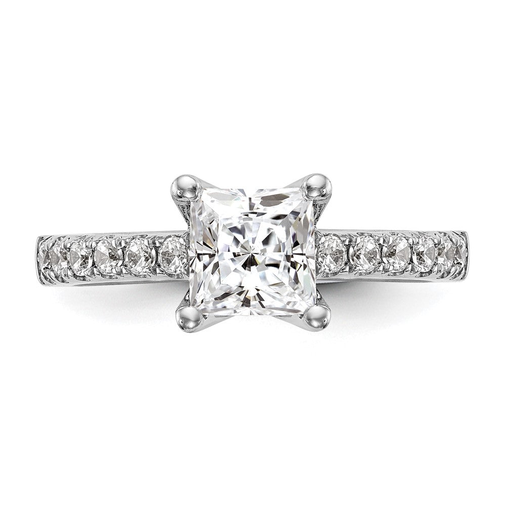 14K White Gold Lab Grown VS/SI FGH Dia Semi-Mount Engagement Ring