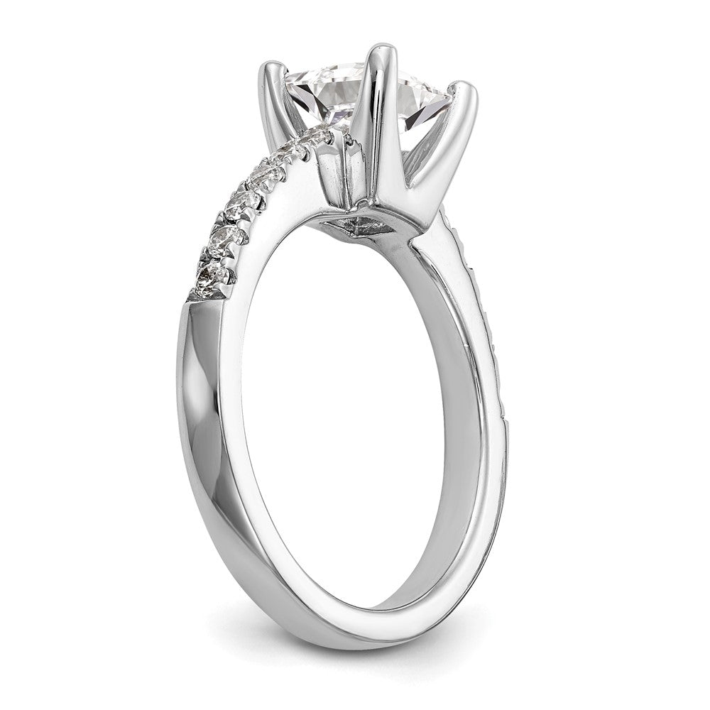 14K White Gold Lab Grown VS/SI FGH Dia Semi-Mount Engagement Ring