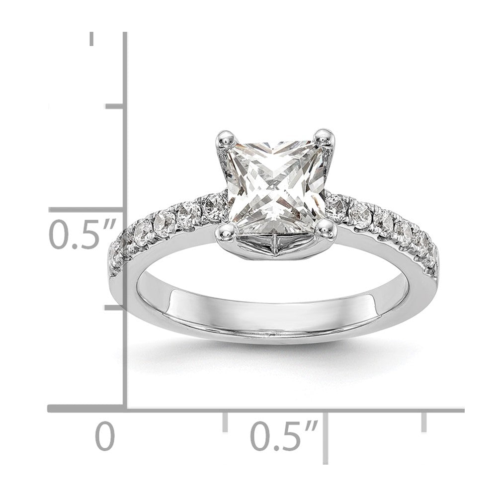 14K White Gold Lab Grown VS/SI FGH Dia Semi-Mount Engagement Ring