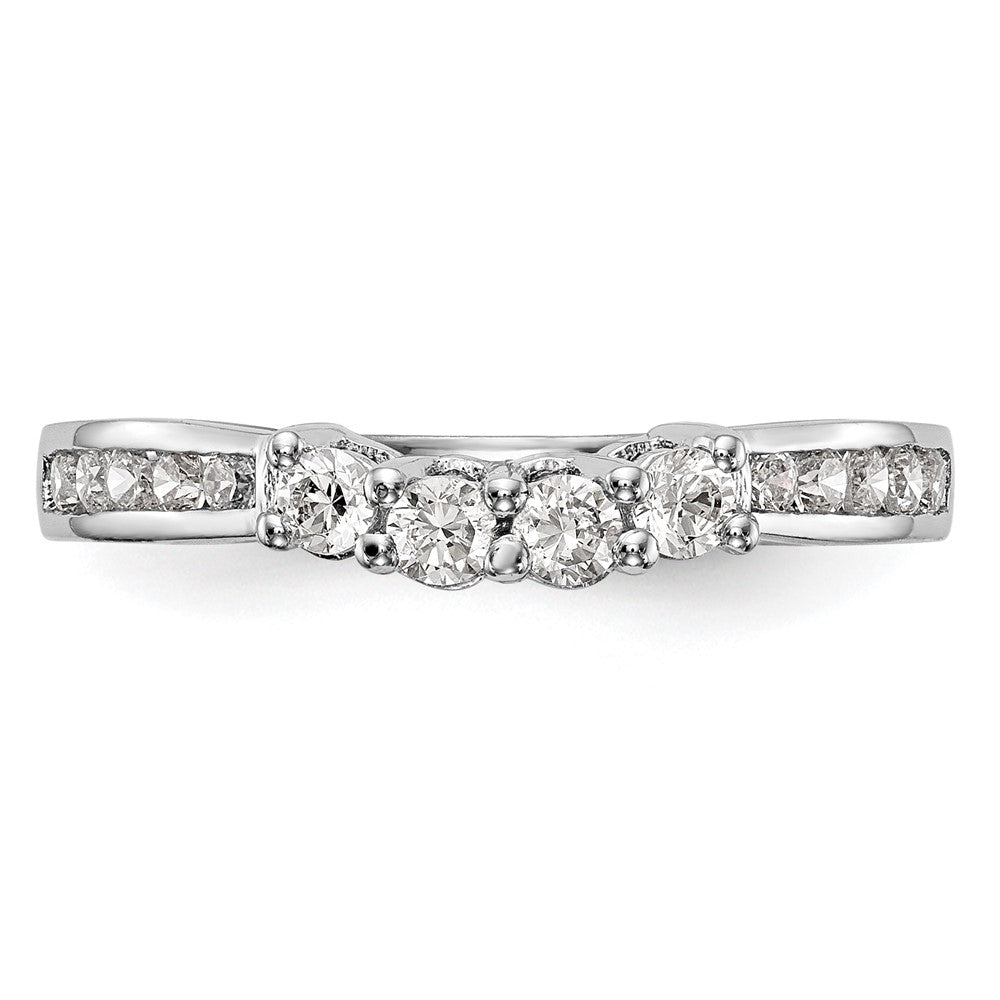 14K White Gold Lab Grown Diamond VS/SI FGH Wedding Band