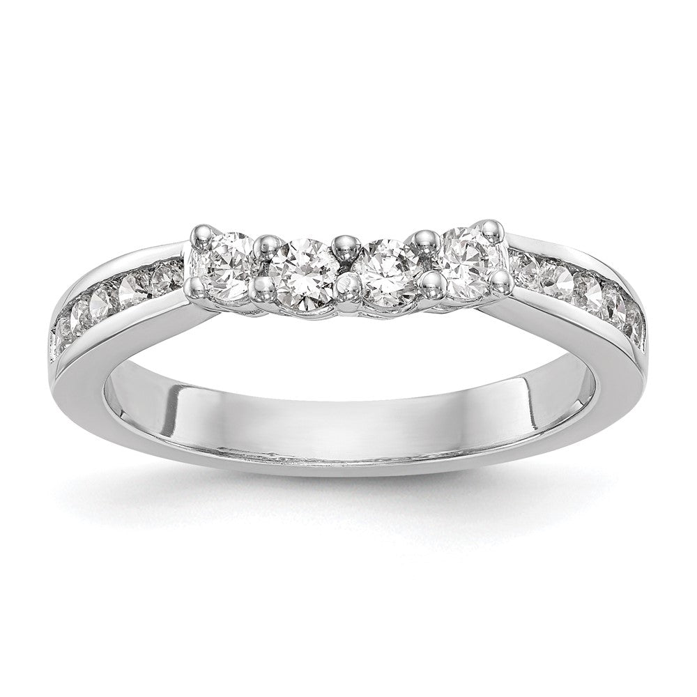 14K White Gold Lab Grown Diamond VS/SI FGH Wedding Band