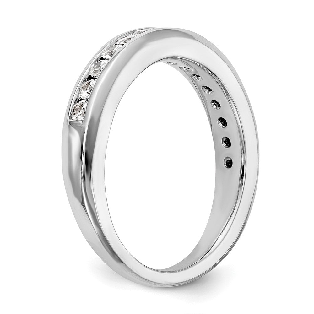 14K White Gold Lab Grown Diamond VS/SI FGH Wedding Band