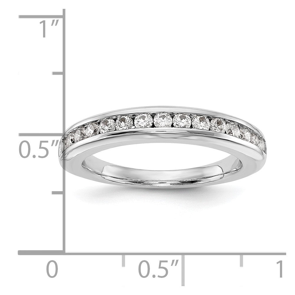 14K White Gold Lab Grown Diamond VS/SI FGH Wedding Band