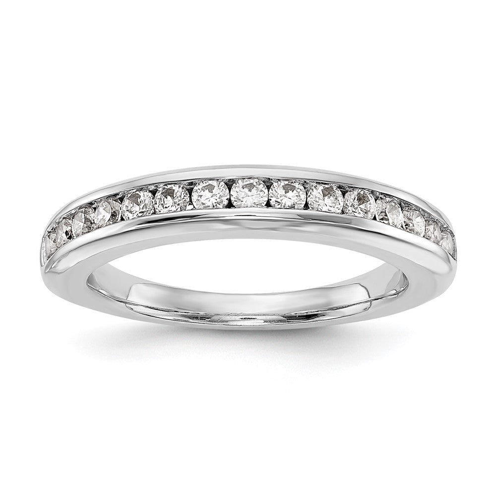 14K White Gold Lab Grown Diamond VS/SI FGH Wedding Band