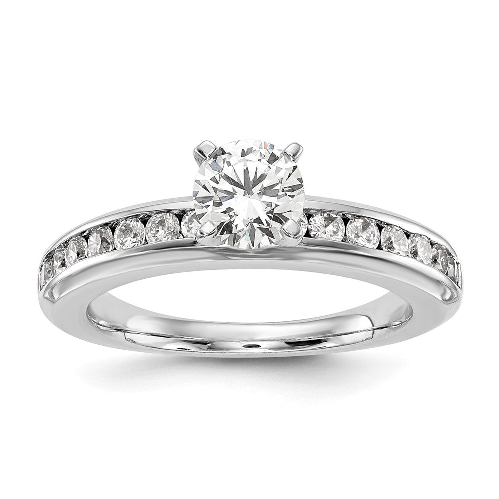 14K White Gold Lab Grown Diamond VS/SI FGH Complete Engagement Ring