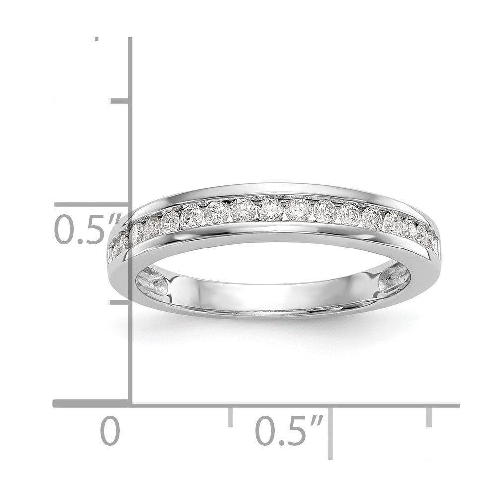 14K White Gold Lab Grown Diamond VS/SI FGH Wedding Band