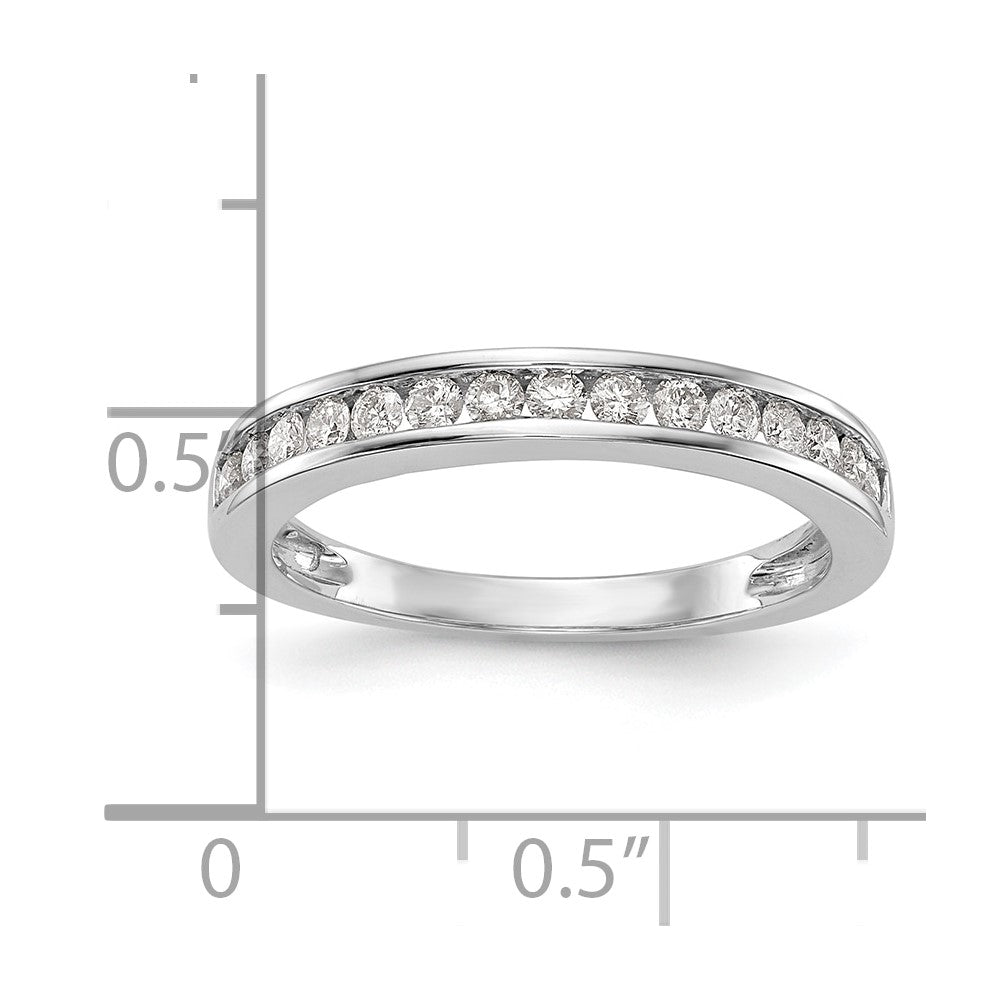 14K White Gold Lab Grown Diamond VS/SI FGH Wedding Band