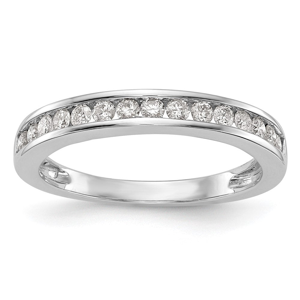 14K White Gold Lab Grown Diamond VS/SI FGH Wedding Band