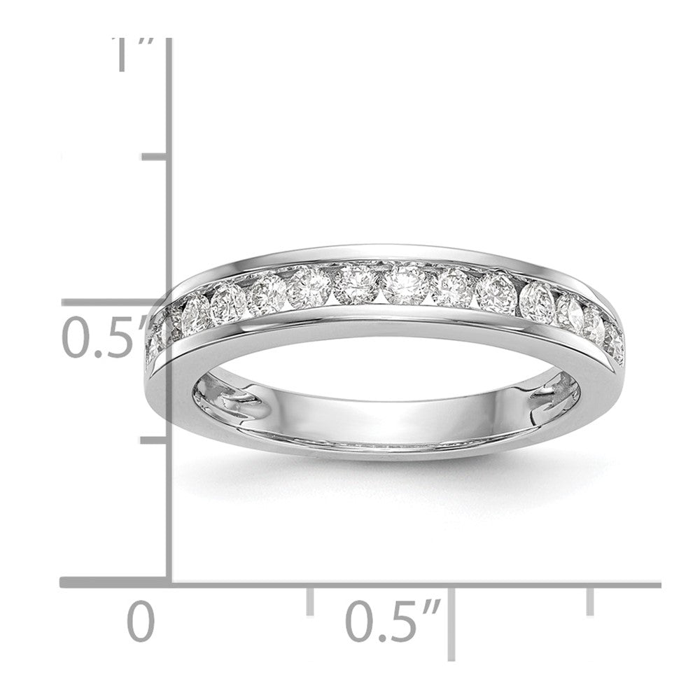 14K White Gold Lab Grown Diamond VS/SI FGH Wedding Band