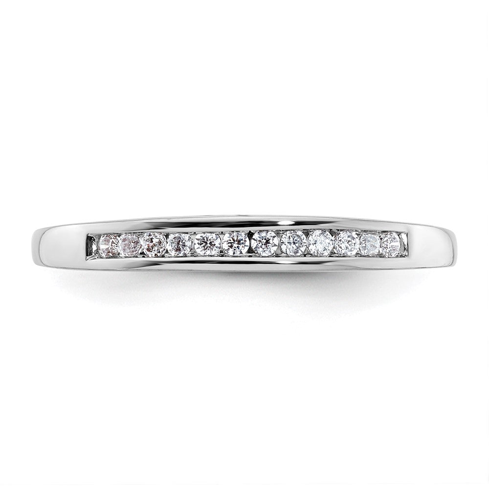 14K White Gold Lab Grown Diamond VS/SI FGH Wedding Band