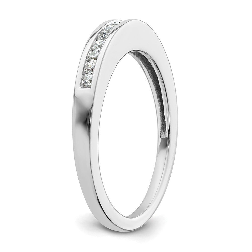 14K White Gold Lab Grown Diamond VS/SI FGH Wedding Band