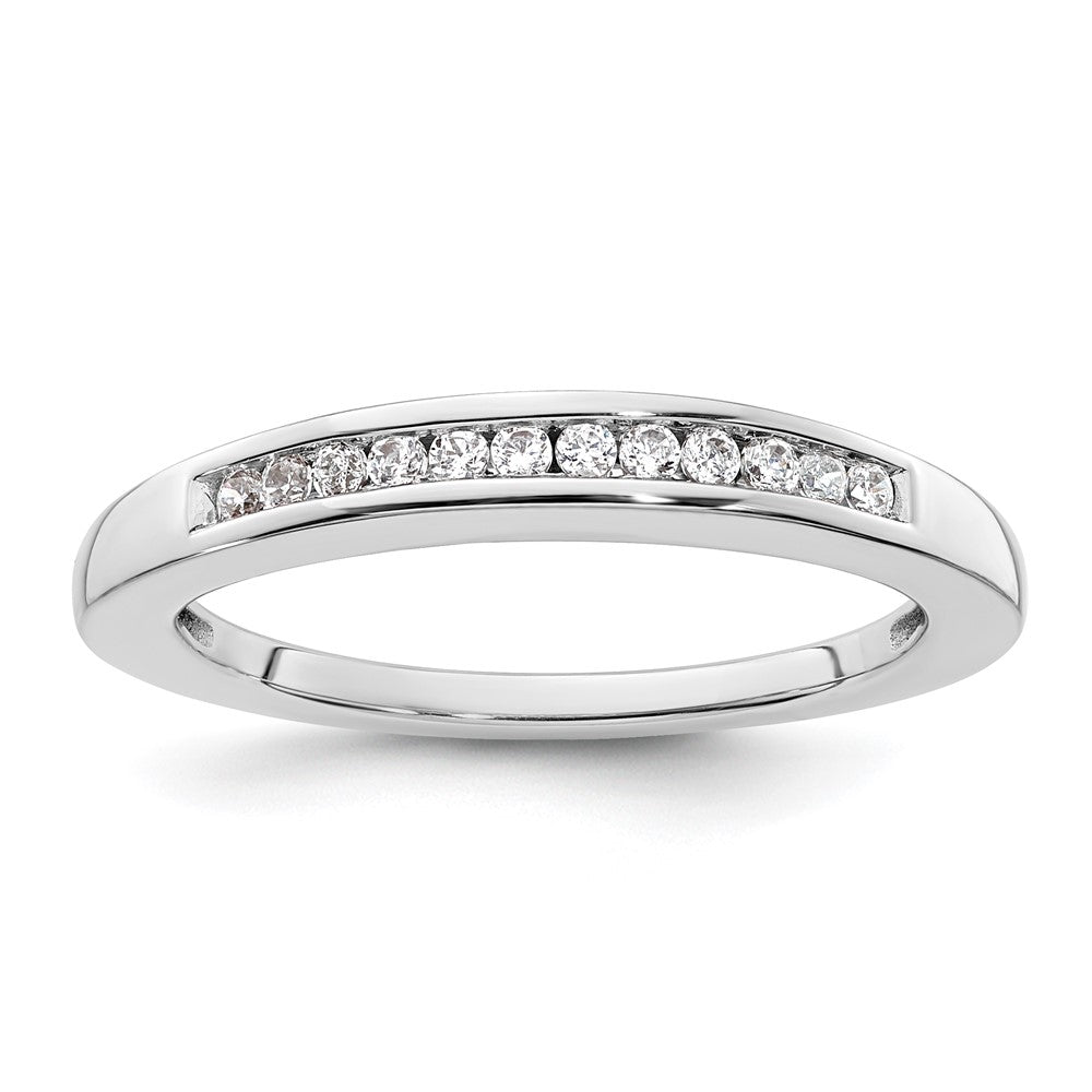 14K White Gold Lab Grown Diamond VS/SI FGH Wedding Band