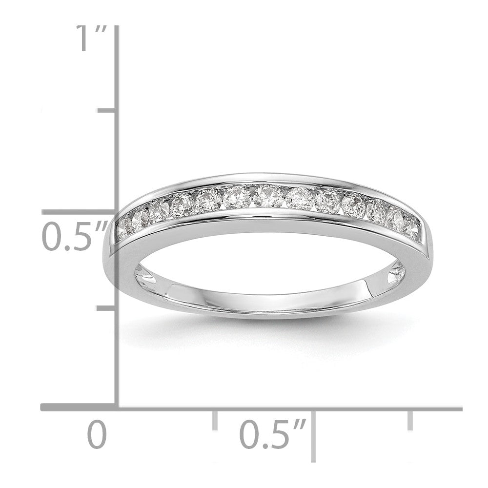 14K White Gold Lab Grown Diamond VS/SI FGH Wedding Band