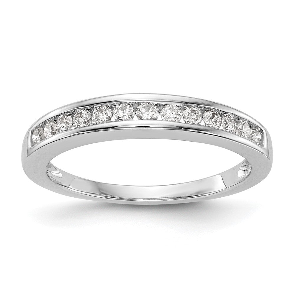 14K White Gold Lab Grown Diamond VS/SI FGH Wedding Band