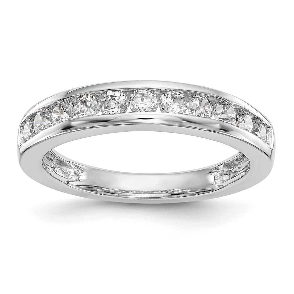 14K White Gold Lab Grown Diamond VS/SI FGH Wedding Band