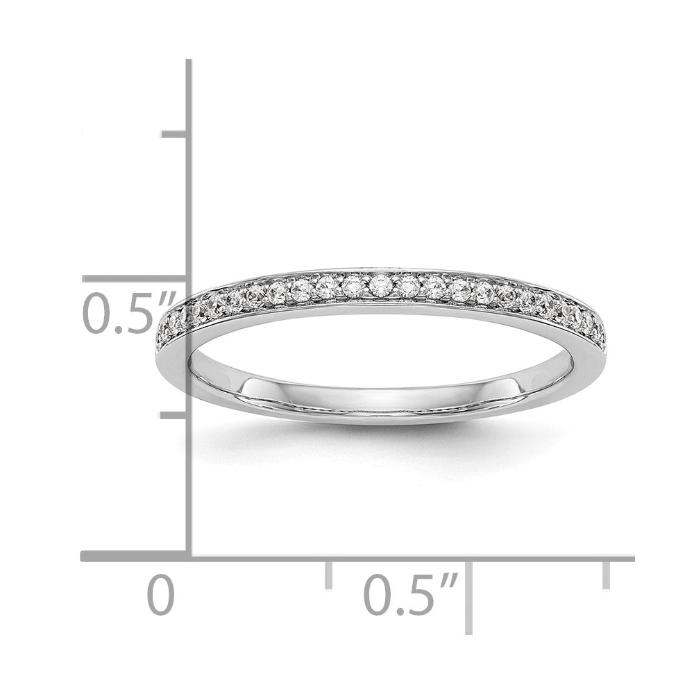 14K White Gold Lab Grown VS/SI FGH Dia Wedding Band