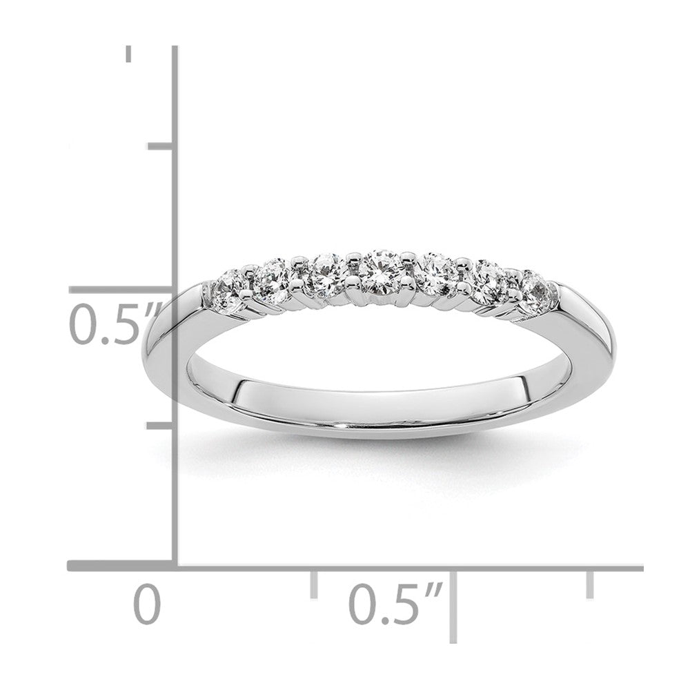 14K White Gold Lab Grown Diamond VS/SI FGH Wedding Band