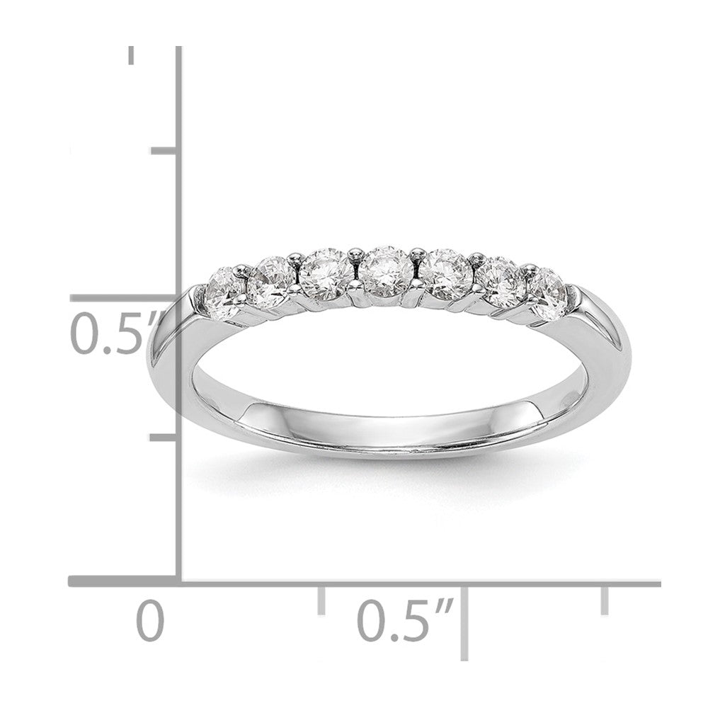 14K White Gold Lab Grown Diamond VS/SI FGH Wedding Band