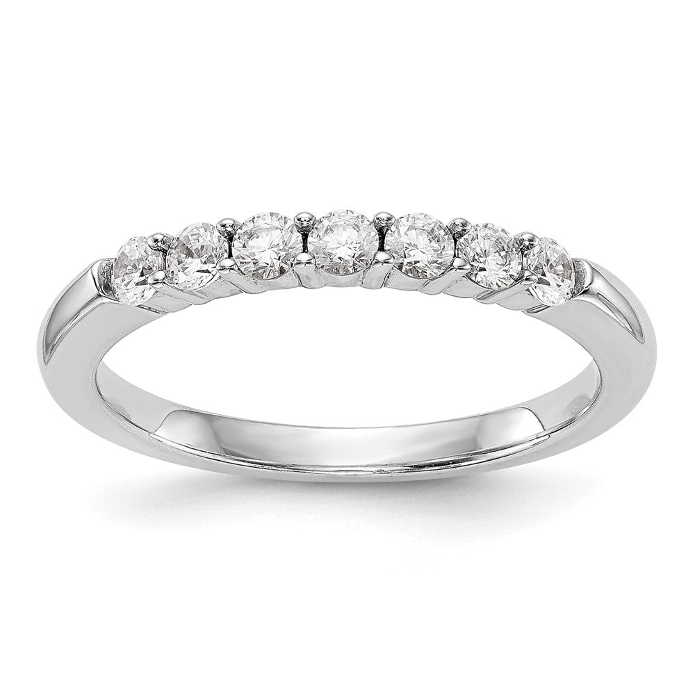 14K White Gold Lab Grown Diamond VS/SI FGH Wedding Band