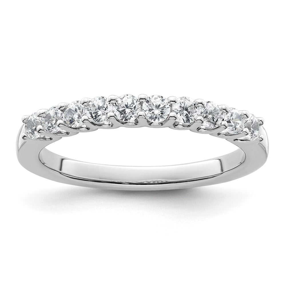 14K White Gold Lab Grown Diamond VS/SI FGH Wedding Band