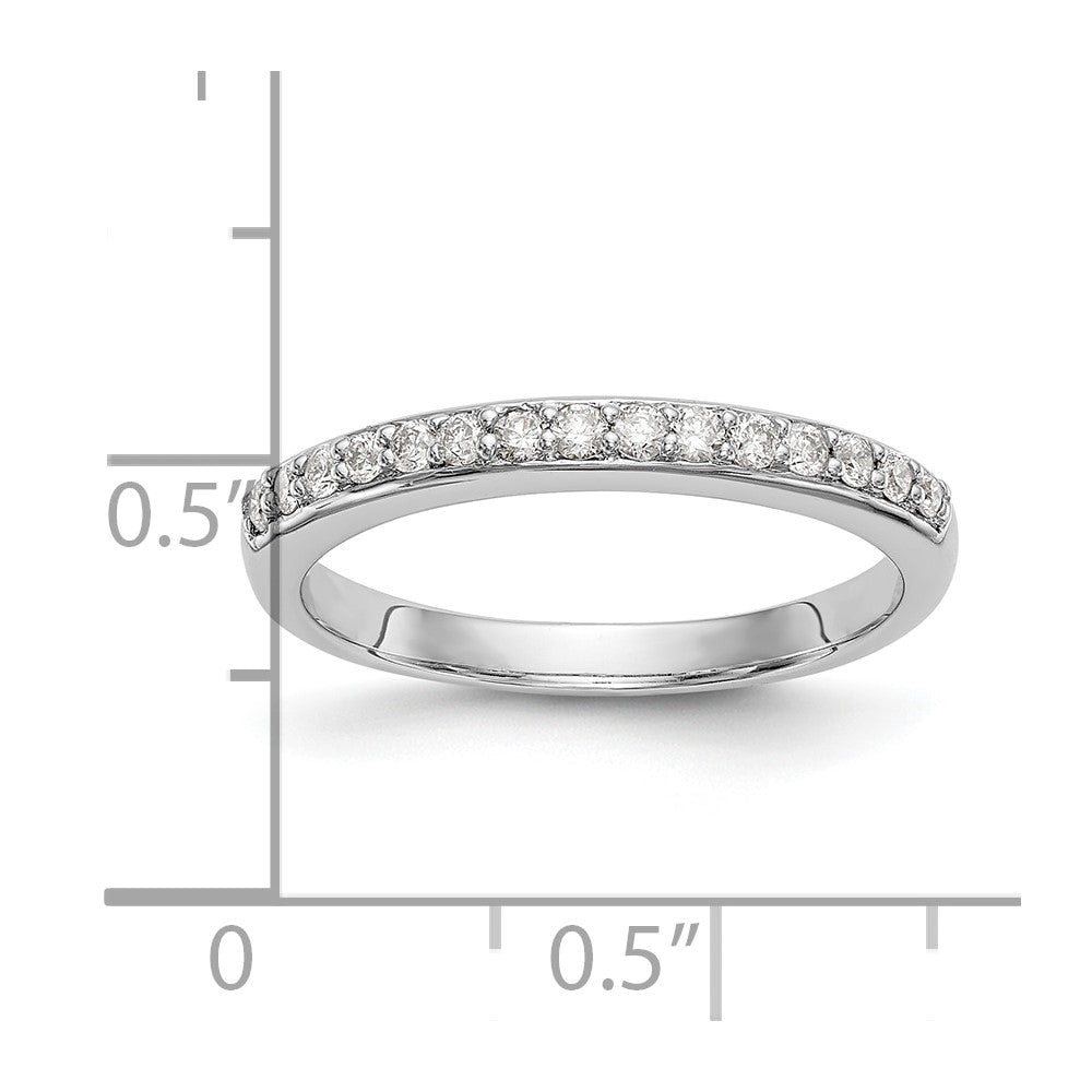 14K White Gold Lab Grown Diamond VS/SI FGH Wedding Band