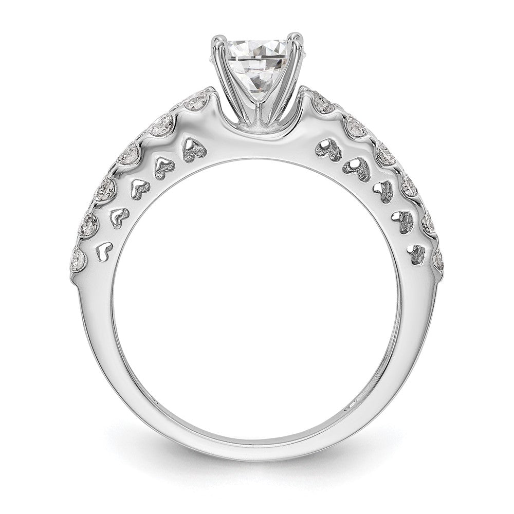 14K White Gold Lab Grown Diamond VS/SI FGH Semi-Mount Eng Ring