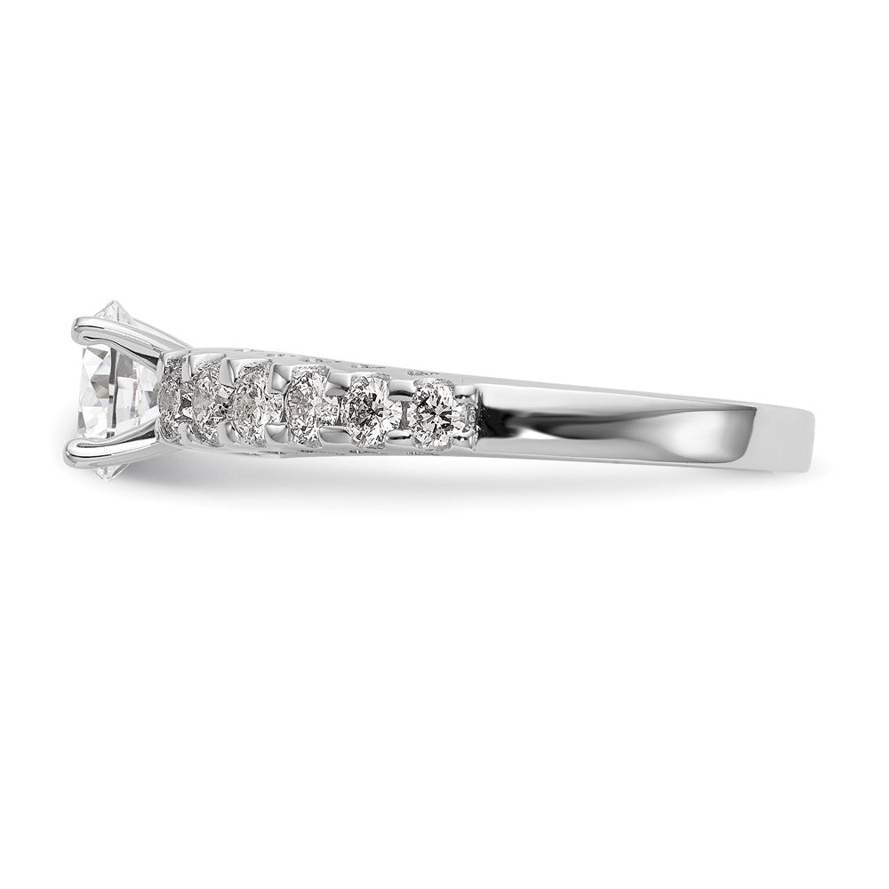 14K White Gold Lab Grown Diamond VS/SI FGH Semi-Mount Eng Ring