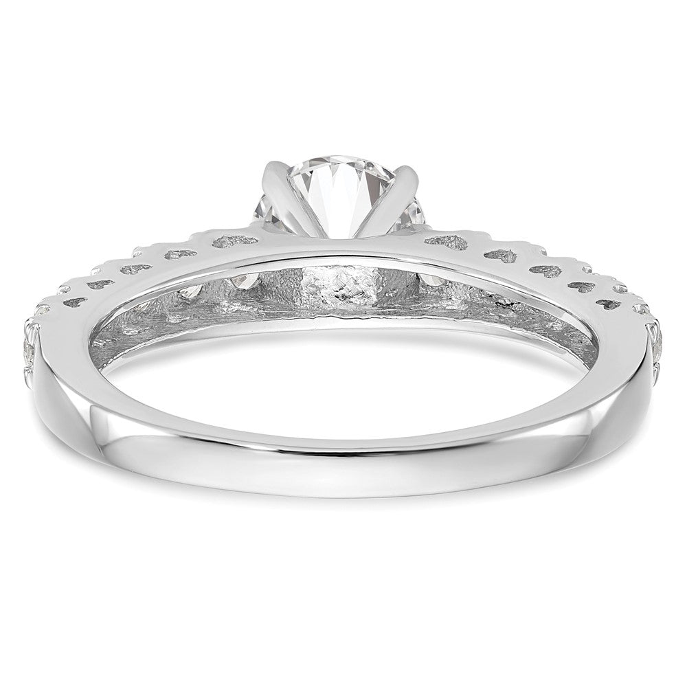 14K White Gold Lab Grown Diamond VS/SI FGH Semi-Mount Eng Ring