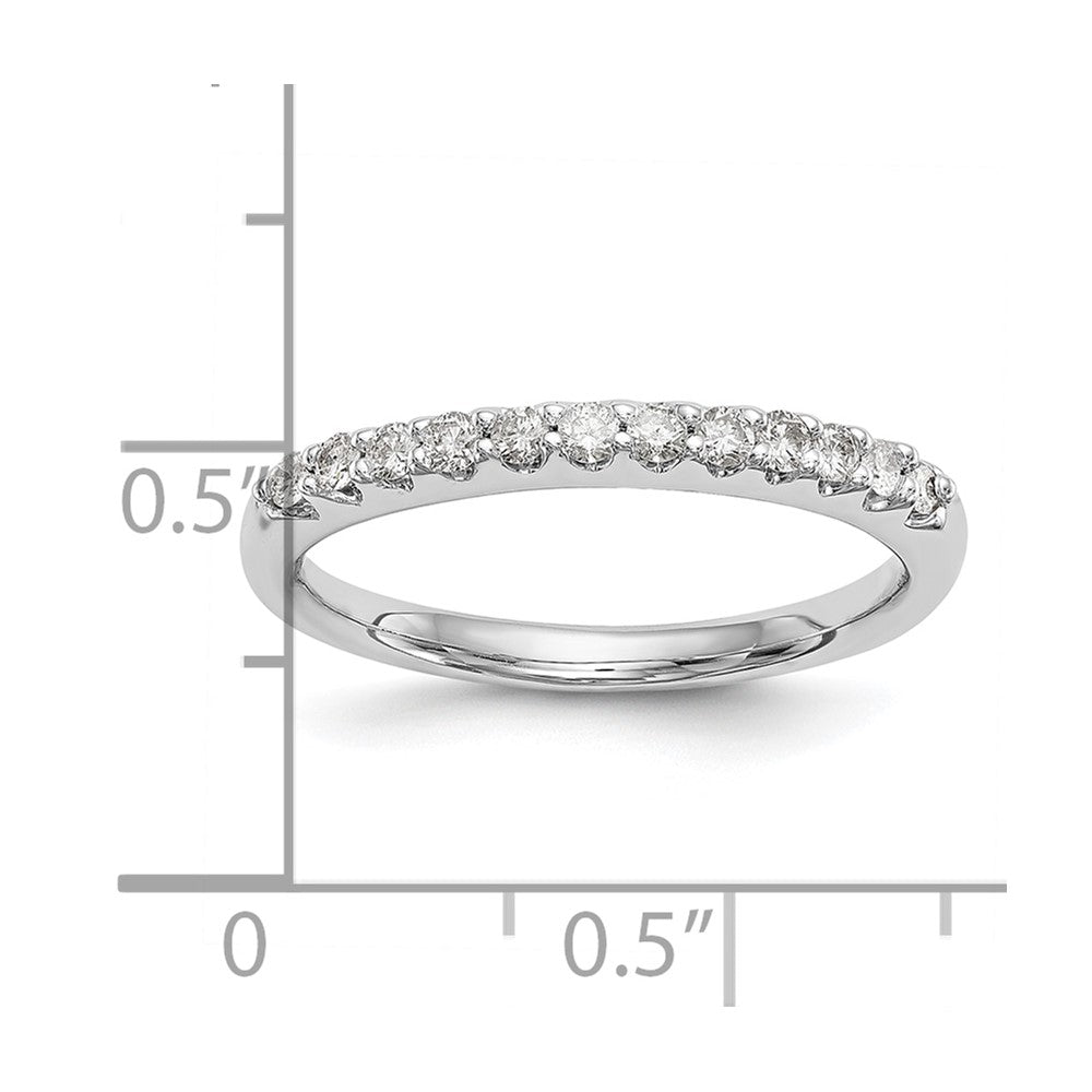 14K White Gold Lab Grown Diamond VS/SI FGH Wedding Band